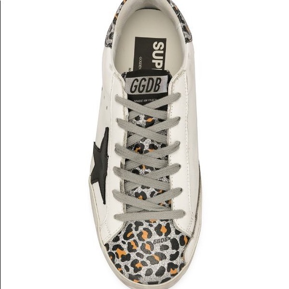 GOLDEN GOOSE Superstar leopard-print trim sneakers - Picture 2 of 4